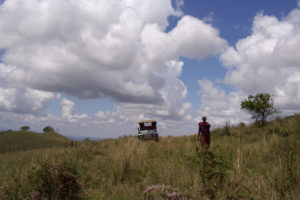 Masai in Tsavo National Park Kenya