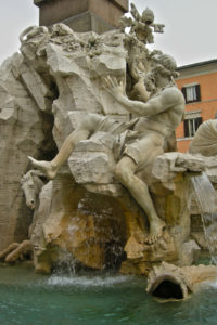 Piazza venezia Fontana dei Fiumi