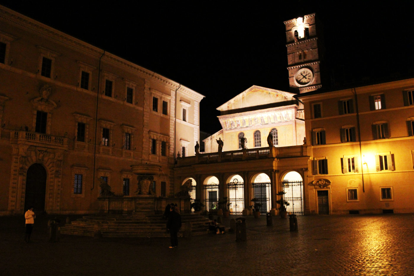 Roma di Notte Santa Maria in Trastevere