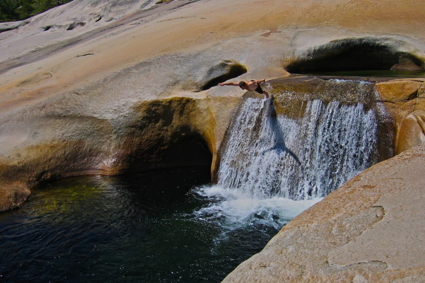 Cascata Fiume tuffo Granito Trekking Yosemite California