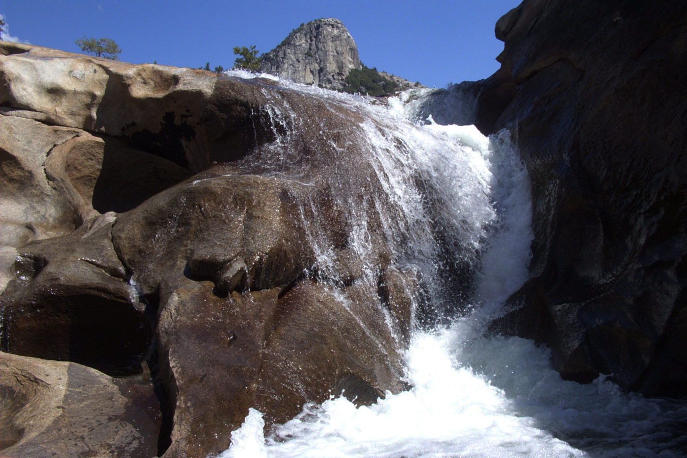 Cascata Fiume Granito Trekking Yosemite California