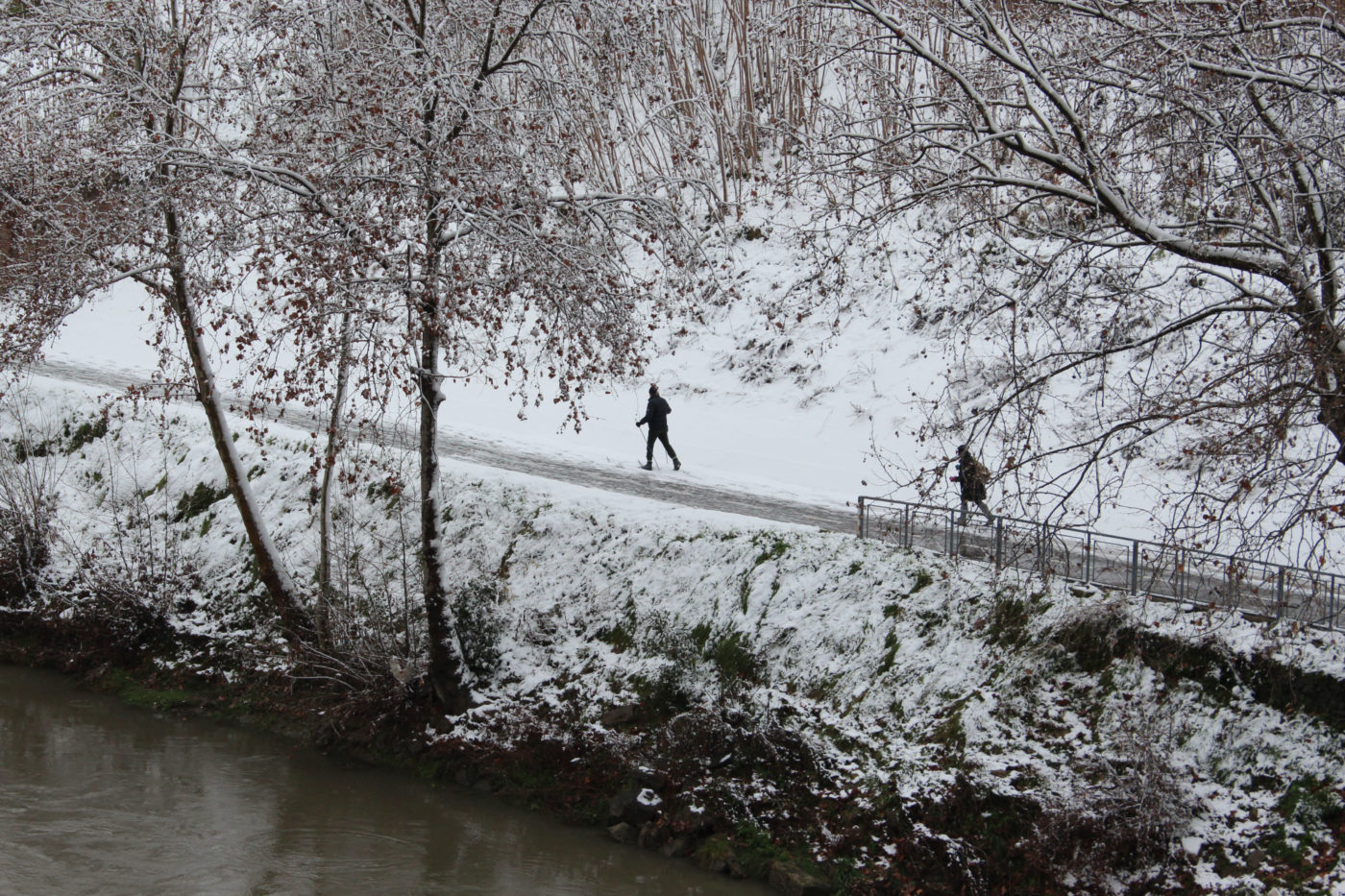 Roma con la neve 2012 Tevere