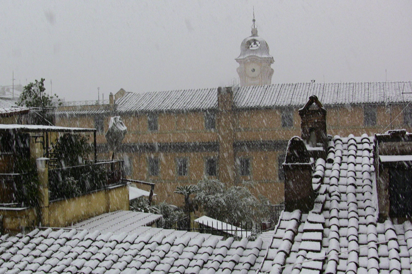 Il centro di Roma con la neve 2010